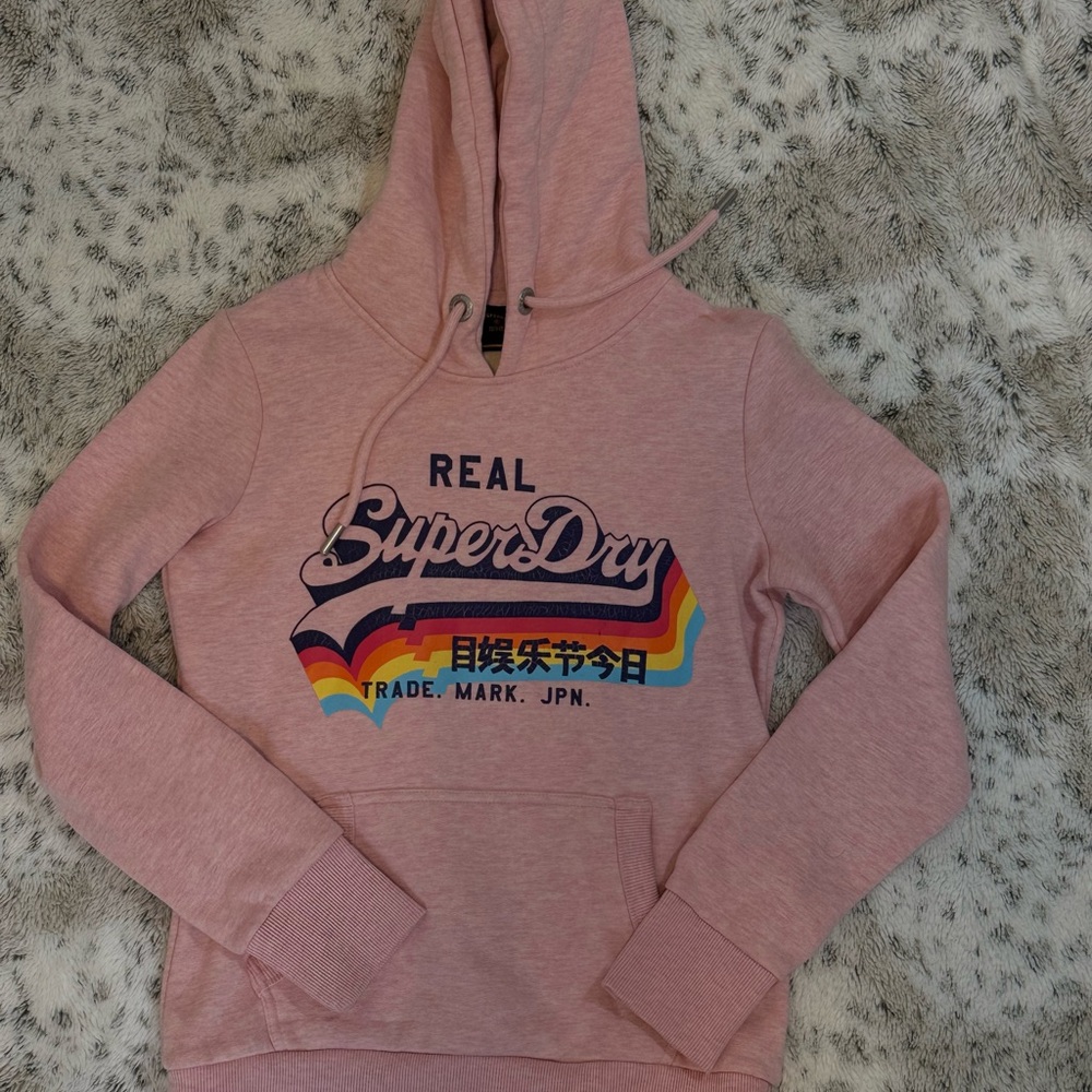 Superdry Women's Pink Hoodie